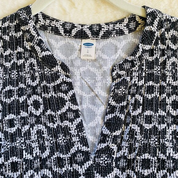 Old Navy Women's Black Snake Print Long-Sleeved Short Dress size Large - Picture 3 of 10